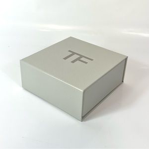 Authentic TOM FORD Extra Small Square Empty Gift Box Container Gray 4.25”x1.75"